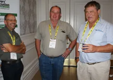 Theo Geldenhuys and AT van Schalkwyk of World Focus Agri and Abraham Dekker of the Co-op in Humansdorp.